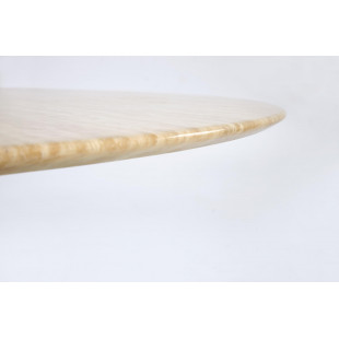 Stół okrągły marmurowy Pireus 120cm Halmar | Trawertyn, Orzech