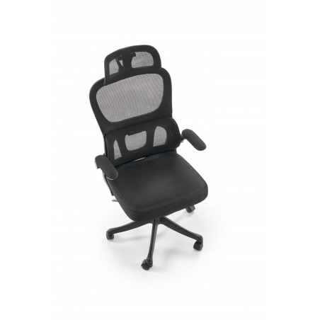 Fotel biurowy z siatki Soren czarny Halmar | Komfort i ergonomia