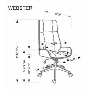Fotel gabinetowy Webster Halmar: Komfort i styl w biurze