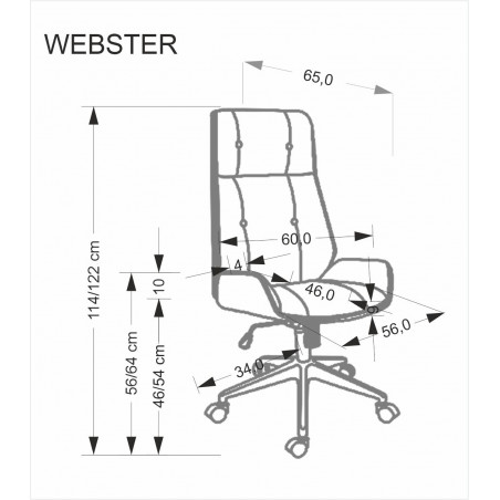 Fotel gabinetowy Webster Halmar: Komfort i styl w biurze