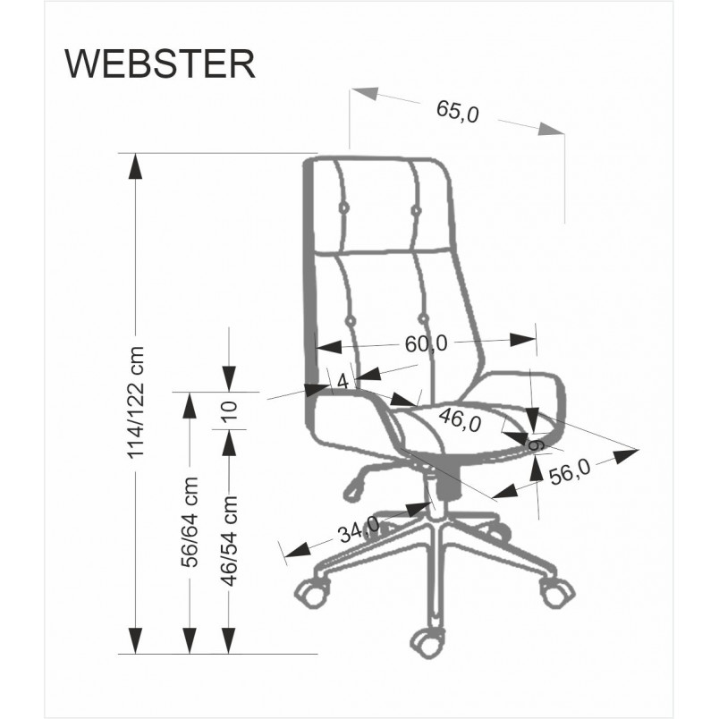Fotel gabinetowy Webster Halmar: Komfort i styl | Sklep mebli