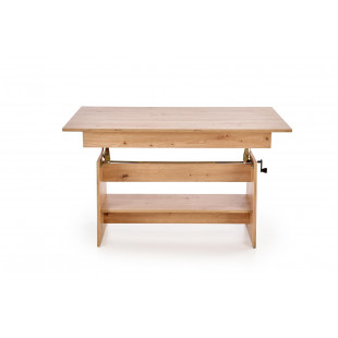 Ława rozkładana Erika 120-160cm dąb artisan | Halmar