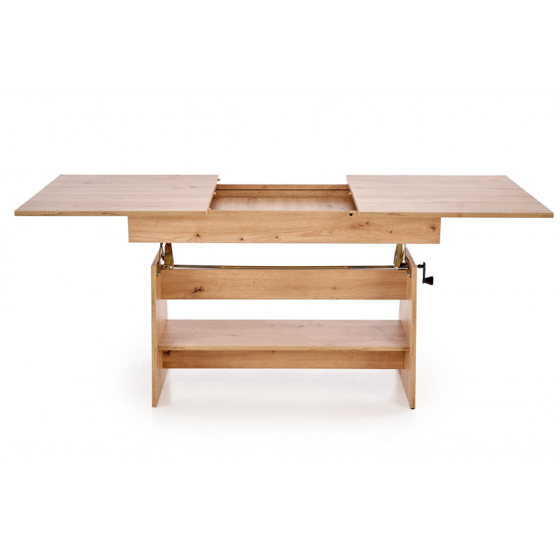 Ława rozkładana Erika 120-160cm dąb artisan | Halmar
