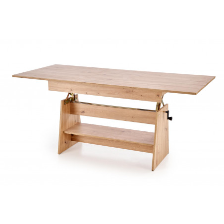 Ława rozkładana Erika 120-160cm dąb artisan | Halmar