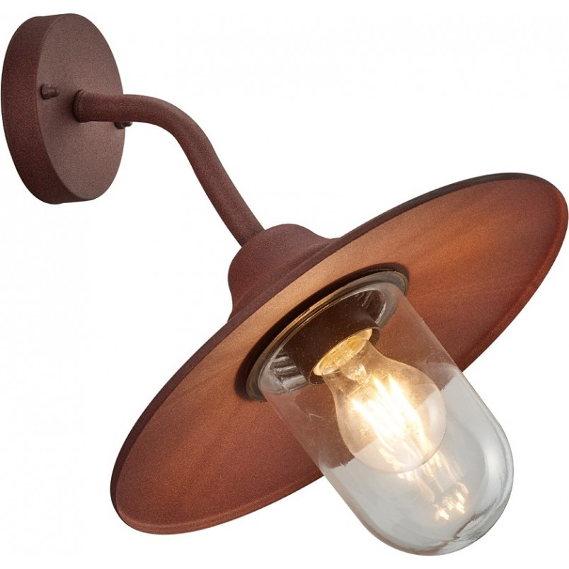 Kinkiet Ogrodowy Trio Brenta Miedziany | Lampa IP44