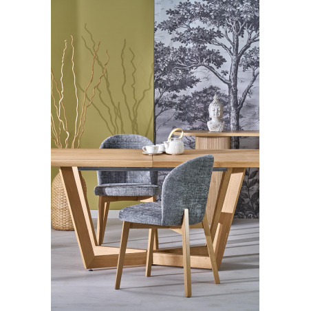 Stół rozkładany Massive III Halmar | Dąb naturalny 160-250x90