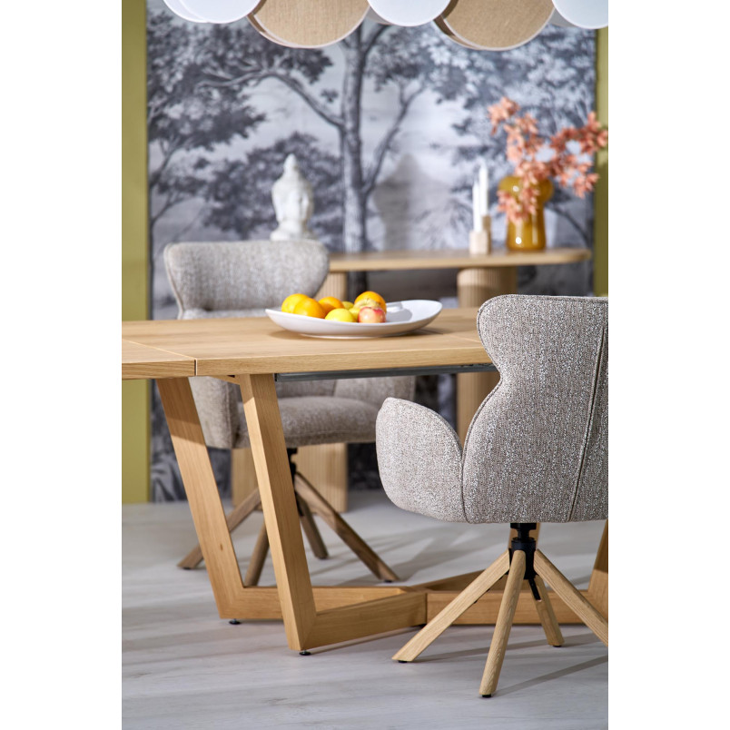 Stół rozkładany Massive III Halmar | Dąb naturalny 160-250x90