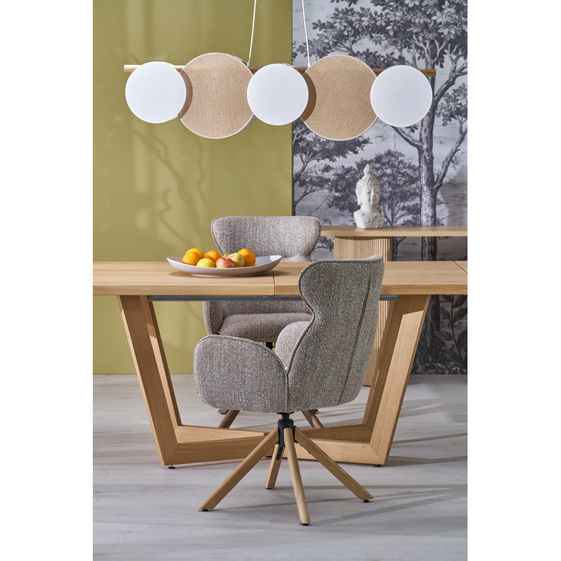 Stół rozkładany Massive III Halmar | Dąb naturalny 160-250x90