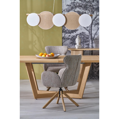 Stół rozkładany Massive III Halmar | Dąb naturalny 160-250x90