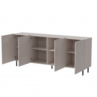 Komoda Paxos Halmar 180x40cm - Kaszmir/Czarny | Elegancki design