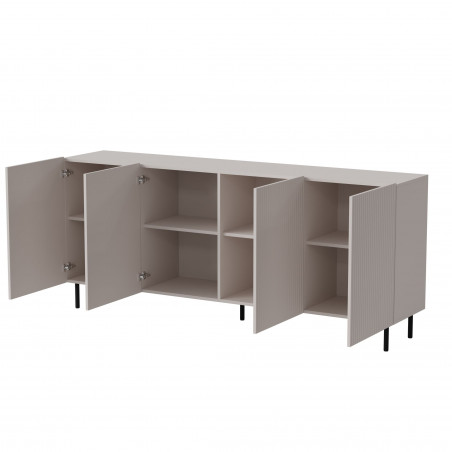 Komoda Paxos Halmar 180x40cm - Kaszmir/Czarny | Elegancki design