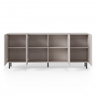 Komoda Paxos Halmar 180x40cm - Kaszmir/Czarny | Elegancki design