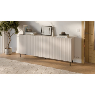 Komoda Paxos Halmar 180x40cm - Kaszmir/Czarny | Elegancki design