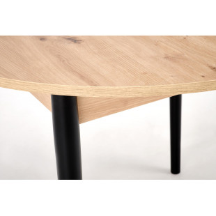 Stół okrągły rozkładany Halmar Pivot | Dąb Artisan / Czarny