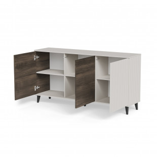 Komoda Random II Halmar 160x40 - Kaszmir/Orzech/Czarny | Meble Halmar
