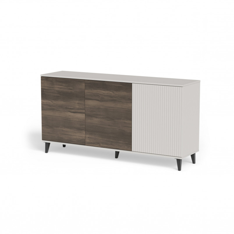 Komoda Random II Halmar 160x40 - Kaszmir/Orzech/Czarny | Meble Halmar