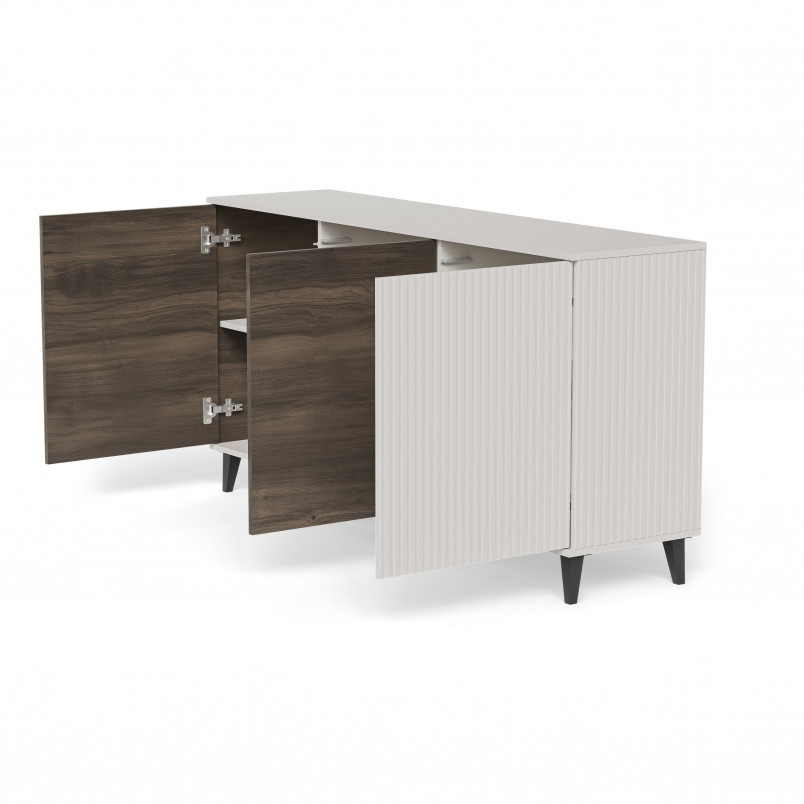 Komoda Random II Halmar 160x40 - Kaszmir/Orzech/Czarny | Meble Halmar