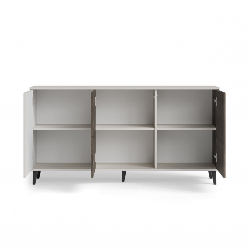 Komoda Random II Halmar 160x40 - Kaszmir/Orzech/Czarny | Meble Halmar
