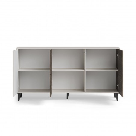Komoda Random II Halmar 160x40 - Kaszmir/Orzech/Czarny | Meble Halmar