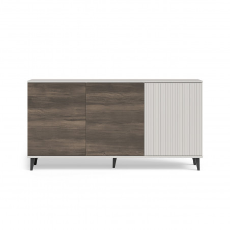 Komoda Random II Halmar 160x40 - Kaszmir/Orzech/Czarny | Meble Halmar