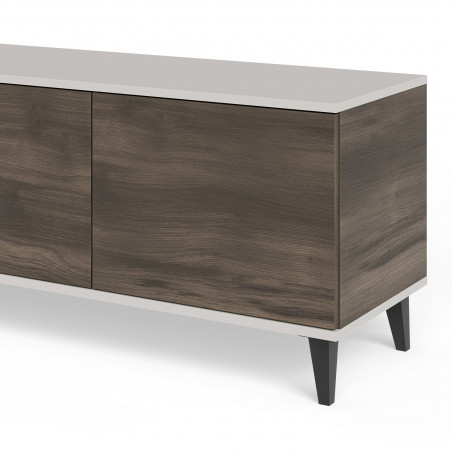 Szafka RTV Random II Halmar | 200x40cm | Kaszmir/Orzech/Czarny