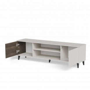 Szafka RTV Random II z kominkiem | Halmar 180x40cm