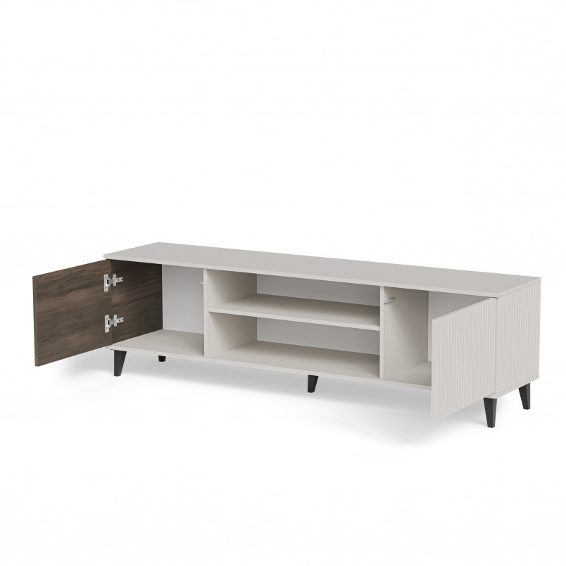 Szafka RTV Random II z kominkiem | Halmar 180x40cm