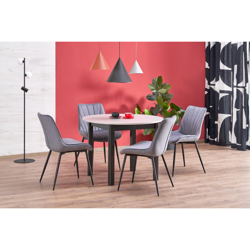 Stół okrągły rozkładany Ringo | Halmar | 102cm | Kaszmir/Czarny