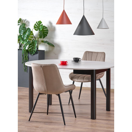 Stół okrągły rozkładany Ringo | Halmar | 102cm | Kaszmir/Czarny