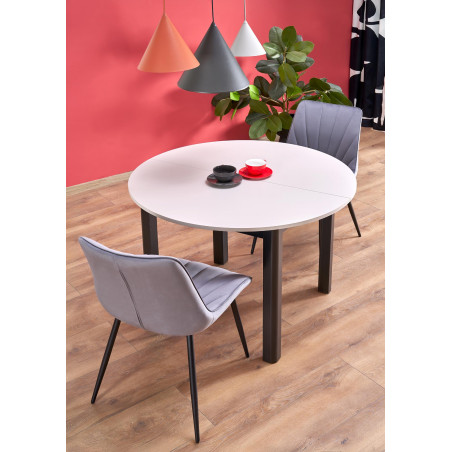 Stół okrągły rozkładany Ringo | Halmar | 102cm | Kaszmir/Czarny