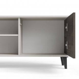 Szafka RTV Random II z kominkiem | Halmar 180x40cm