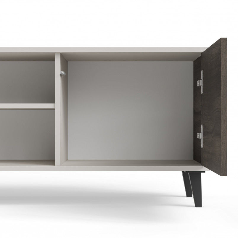 Szafka RTV Random II z kominkiem | Halmar 180x40cm