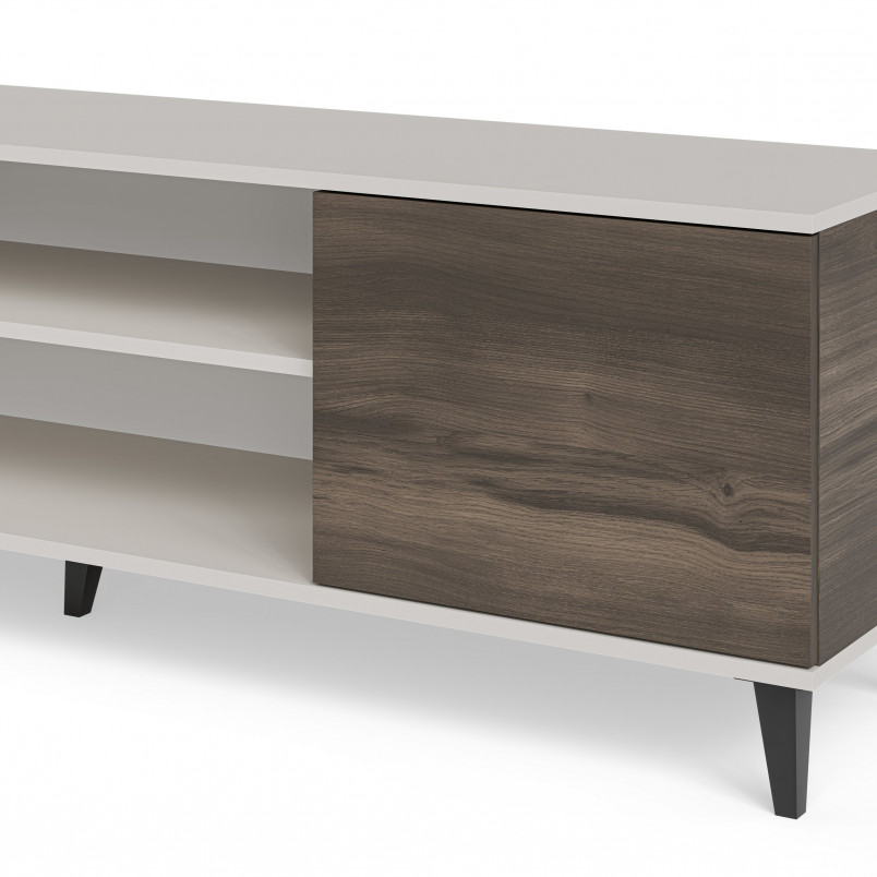 Szafka RTV Random II z kominkiem | Halmar 180x40cm