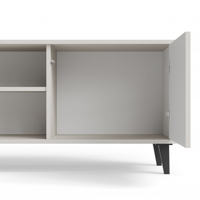 Szafka RTV Random II z kominkiem | Halmar 180x40cm