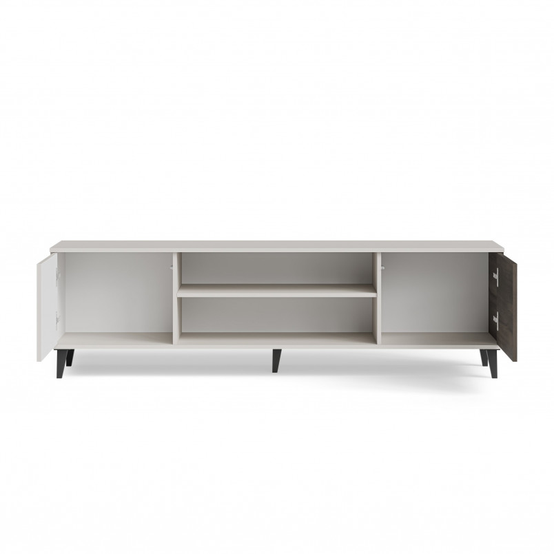 Szafka RTV Random II z kominkiem | Halmar 180x40cm