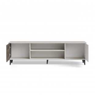 Szafka RTV Random II z kominkiem | Halmar 180x40cm