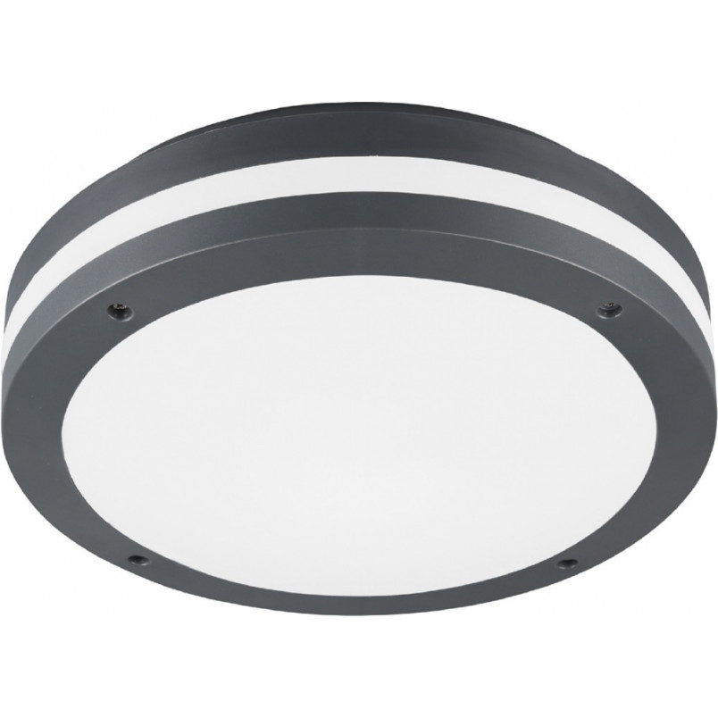 Piave LED - Plafon zewnętrzny okrągły antracyt | Trio