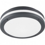 Piave LED - Plafon zewnętrzny okrągły antracyt | Trio