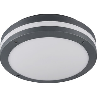 Piave LED - Plafon zewnętrzny okrągły antracyt | Trio