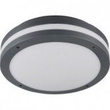 Piave LED - Plafon zewnętrzny okrągły antracyt | Trio