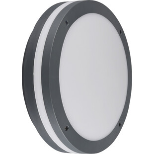 Piave LED - Plafon zewnętrzny okrągły antracyt | Trio