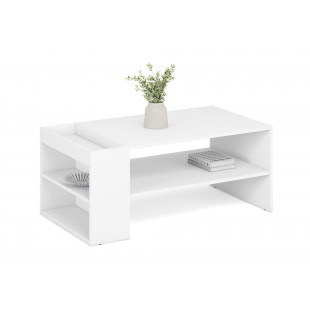 Stolik z półkami Murcia 100x55cm biały Halmar
