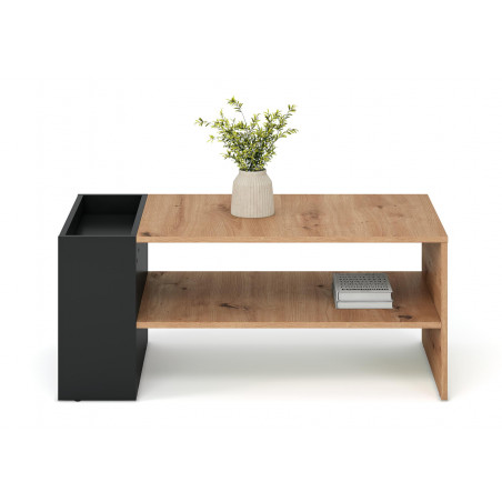 Stolik Murcia Halmar | 100x55cm | Dąb Artisan / Czarny