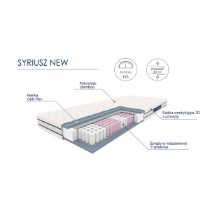 Materac sprężynowy Halmar Syriusz 140x200 - Komfort i jakość