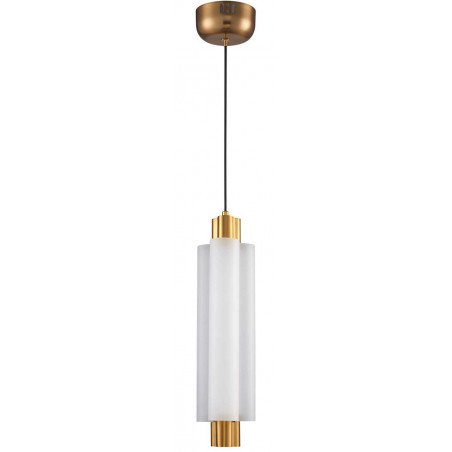 Lampa wisząca glamour Osmo LED - biało-złota | Step Into Design
