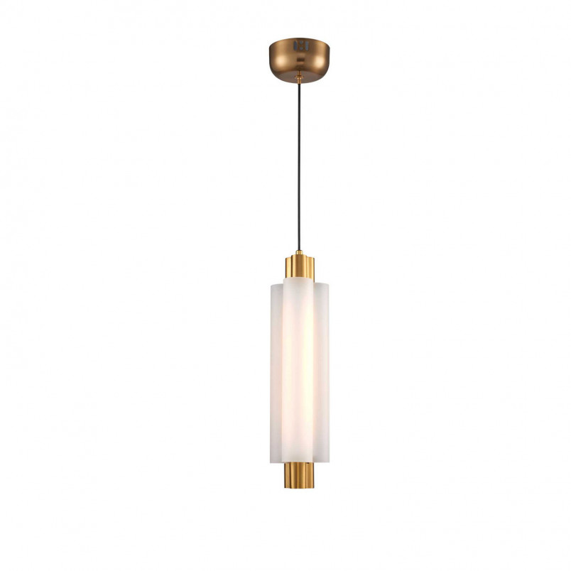 Lampa wisząca glamour Osmo LED - biało-złota | Step Into Design