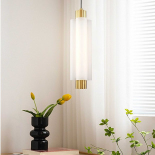 Lampa wisząca glamour Osmo LED - biało-złota | Step Into Design