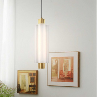 Lampa wisząca glamour Osmo LED - biało-złota | Step Into Design