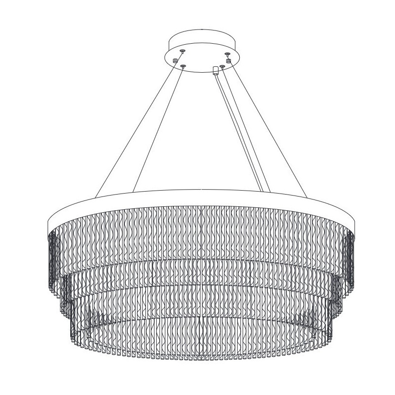 Żyrandol Kryształowy Gloria LED 60cm - Step Into Design