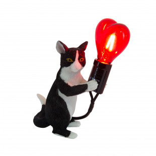 Lampa dla dziecka Yaskr Kotek Gato - Czarno-Czerwona | Kup Teraz!